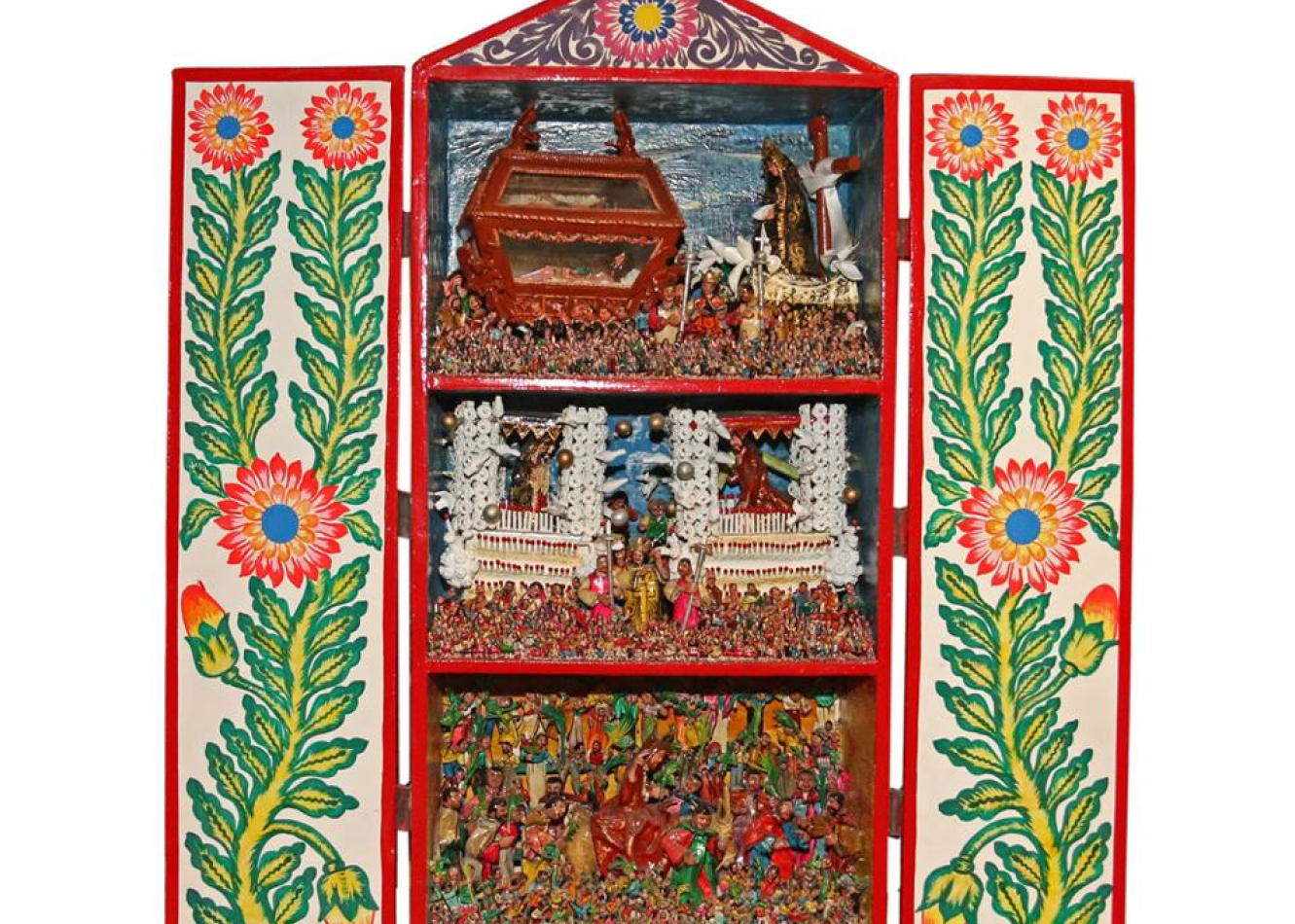 Los Conocimientos, las técnicas y la iconografía asociados al tallado en piedra de Huamanga, o escultura en alabastro, de la región Ayacucho, fueron declarado patrimonio cultural de la Nación