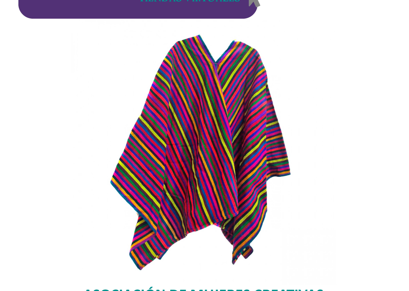 Poncho multicolor