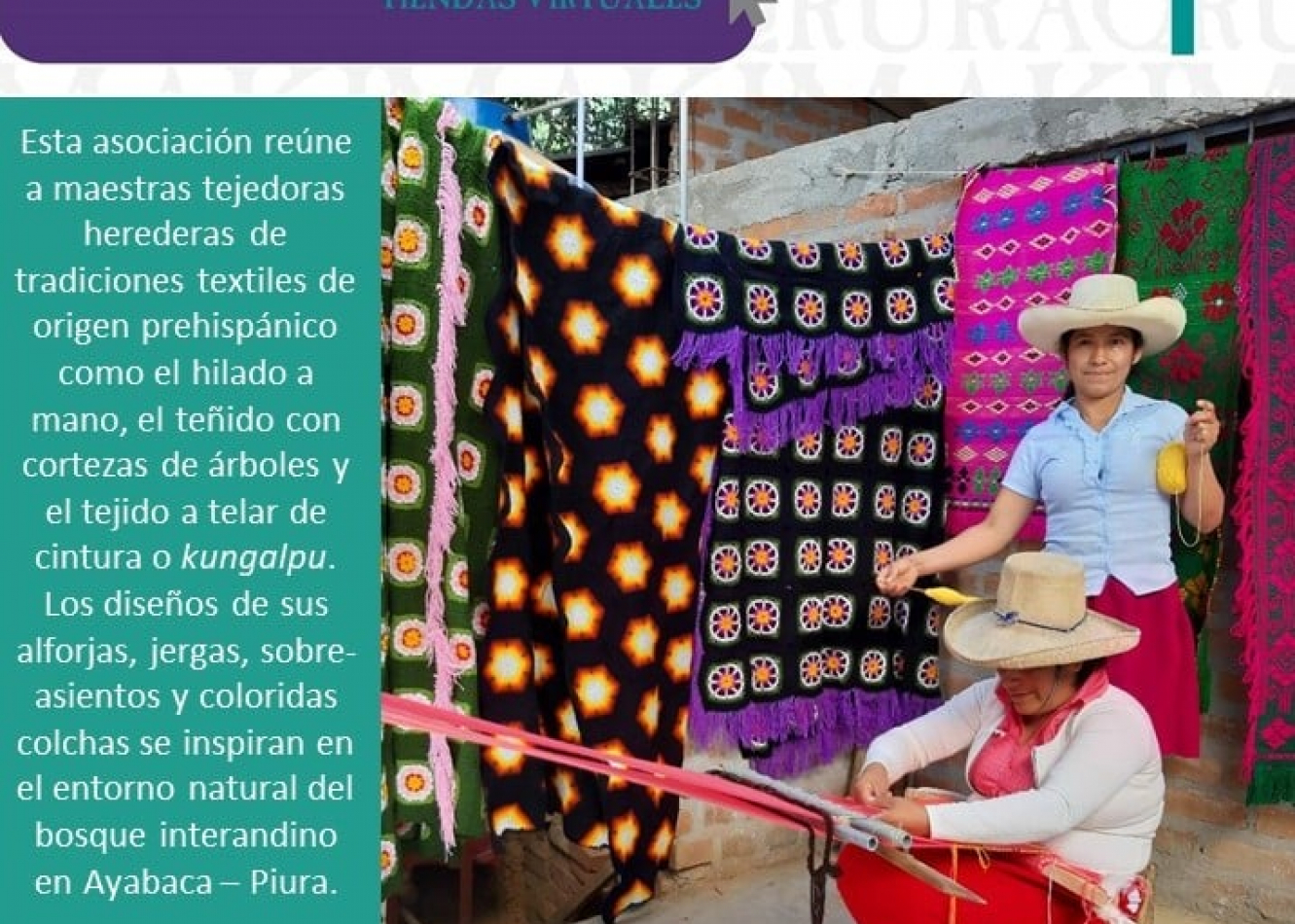 Con apoyo de la UNESCO, 12 colectivos liderados por mujeres se suman a Ruraqmaki.pe